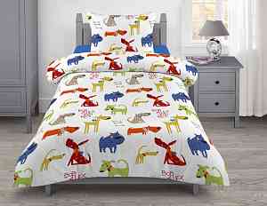 КПБ для детей /GUTEN MORGEN/ Сатин рис.1023 Multicolor Dogs
