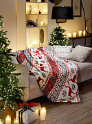 Покрывало (плед), Guten Morgen, Велсофт, Новогодний узор