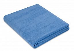 Простыня махровая цвет: голубой